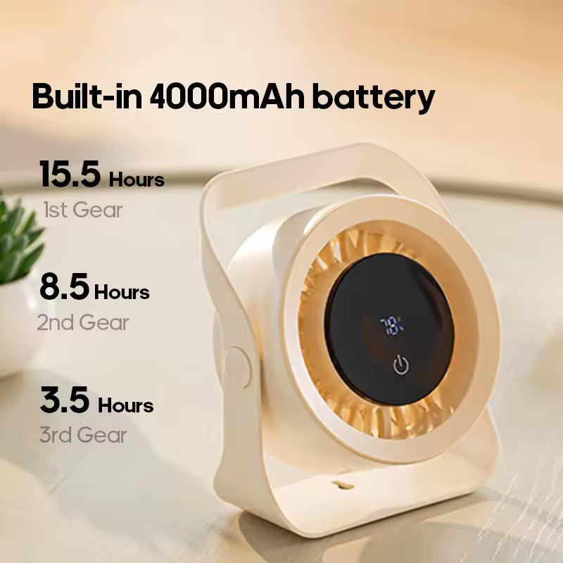 Touchscreen Portable Desk Fan