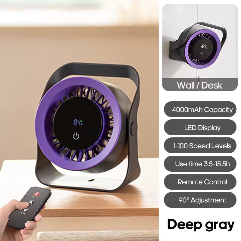 Touchscreen Portable Desk Fan