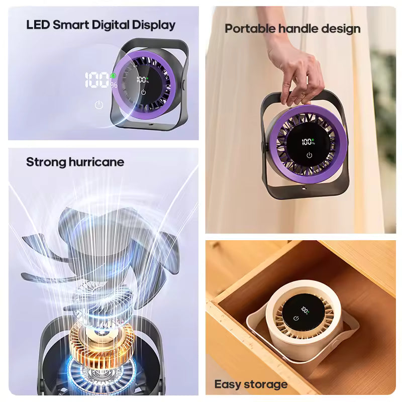 Touchscreen Portable Desk Fan
