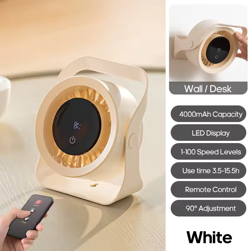 Touchscreen Portable Desk Fan